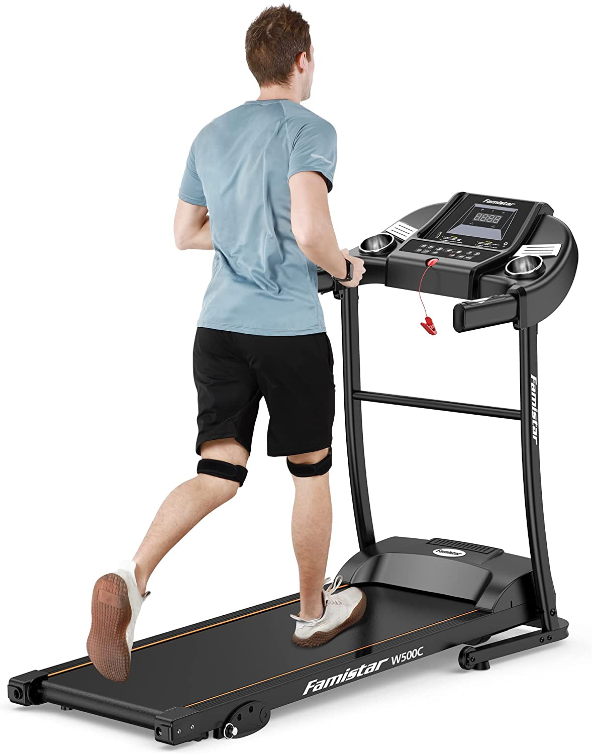 Treadmill with Incline for Home - Famistar Space Saving Electric Treadmill Running Machine for Home Jogging Running Walking with 3 Modes | MP3 Player | 12 Programs | LCD Display Folding and Compact Design Animals & Pet Supplies > Pet Supplies > Dog Supplies > Dog Treadmills Famistar 500C-2