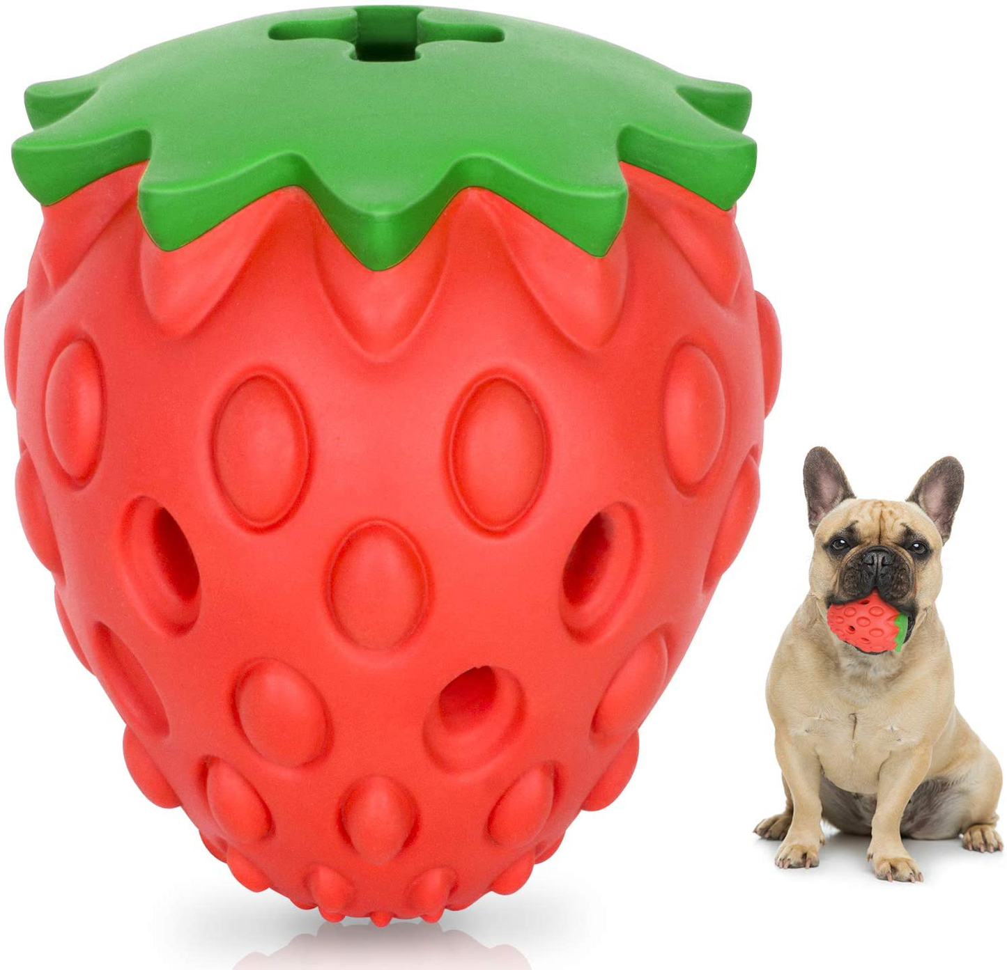 Dog Chew Toys for Aggressive Chewers, Tough Chew Toys for Dogs - Indestructible Durable Dog Toys for Boredom - Dog Chew Toys for Large Medium Dogs, Lifetime Replacement Animals & Pet Supplies > Pet Supplies > Dog Supplies > Dog Toys MIDOG Medium Dog Toy(Strawberry)