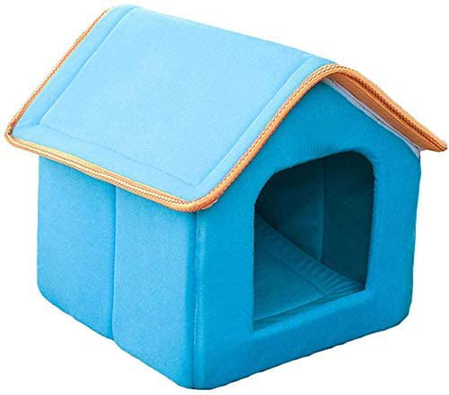 Joostee Comfortable Pet Cat Dog House Removable Dog Cat Bed Pet All Weather Cat Dog House Cat Puppy Shelter Animals & Pet Supplies > Pet Supplies > Dog Supplies > Dog Houses Joostee Blue Medium