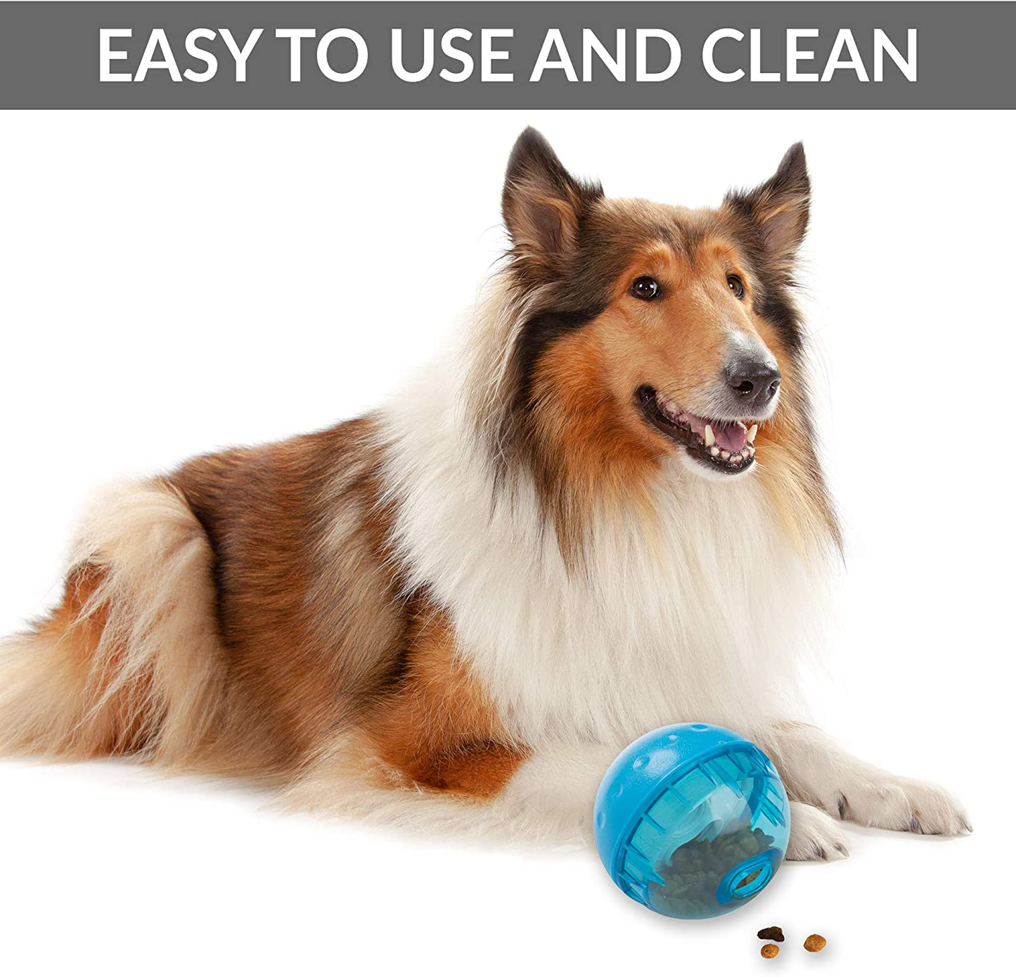 Ourpets IQ Treat Ball Dog Ball Dog Toy & Dog Slow Feeder (Interactive Dog Toys, Dog Puzzle Toys, Treat Dispensing Dog Toys - Great Alternative to Slow Feeder Dog Bowls) 2 Size Options-Colors May Vary Animals & Pet Supplies > Pet Supplies > Dog Supplies > Dog Toys Our Pets