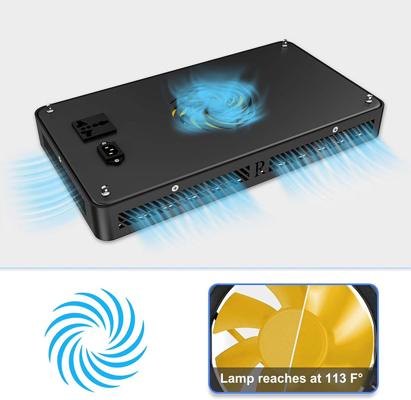 Relassy 600W LED Aquarium Light Dimmable Timer Remote Reef Light, Saltwater Fish Tank Light Nano Aquarium Light Full Spectrum Aquatic Light SPS LPS Coral Light Daisy Chain Animals & Pet Supplies > Pet Supplies > Fish Supplies > Aquarium Lighting Relassy