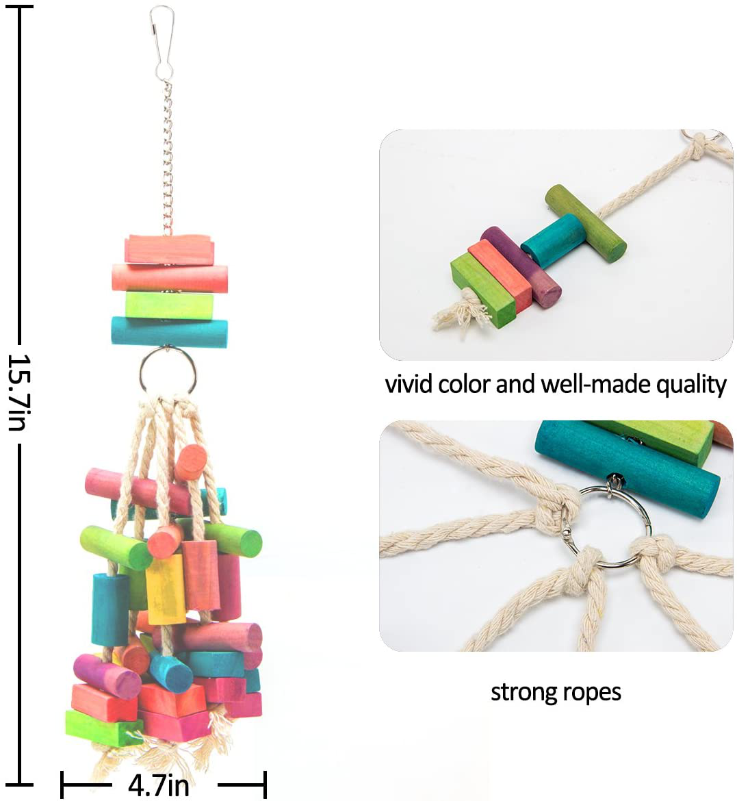 MEWTOGO Bird Parrot Chewing Foraging Toys for Conures African Grey Parrot Toy Animals & Pet Supplies > Pet Supplies > Bird Supplies > Bird Toys MEWTOGO