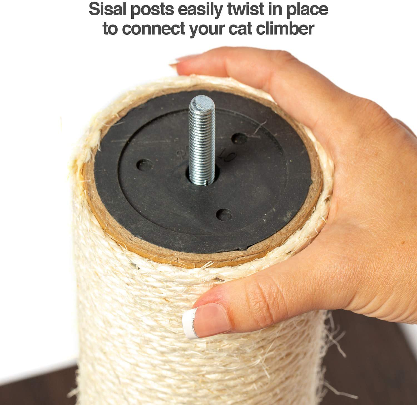 Petfusion Ultimate Cat Climbing Tower & Activity Tree. (24 X 20.8 X 76.8 Inches (Lwh) Tall Sisal Scratching Posts, Modern Wall Mounted Cat Furniture, Espresso Finish). 1 Year Manufacturer Warranty Animals & Pet Supplies > Pet Supplies > Cat Supplies > Cat Furniture PetFusion