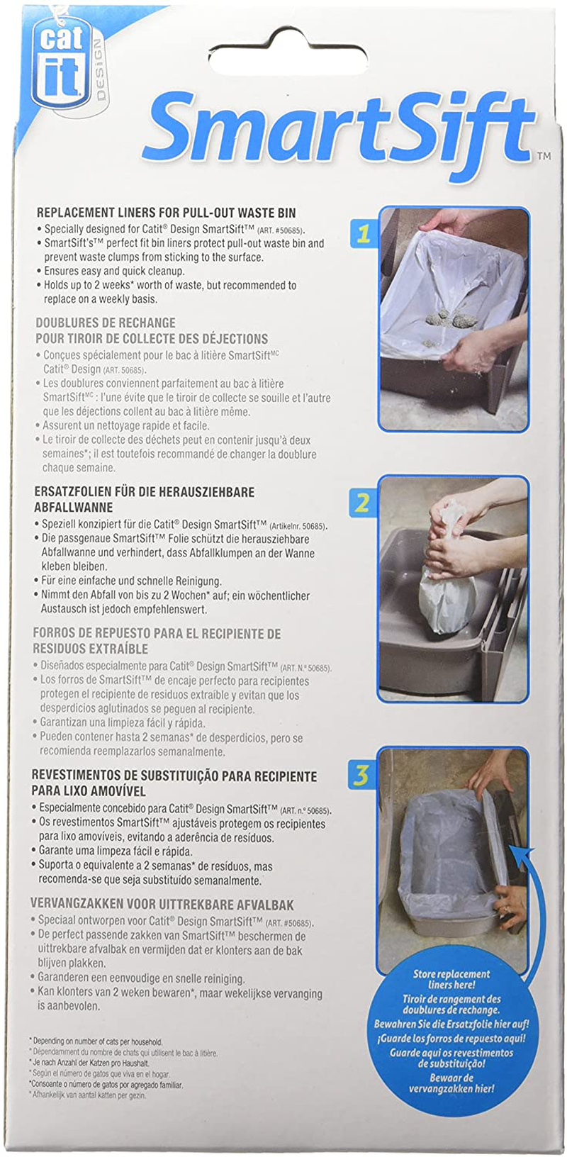 Catit Design Smartsift Liner for Cat Pan with Drawer Animals & Pet Supplies > Pet Supplies > Cat Supplies > Cat Litter Box Liners Catit