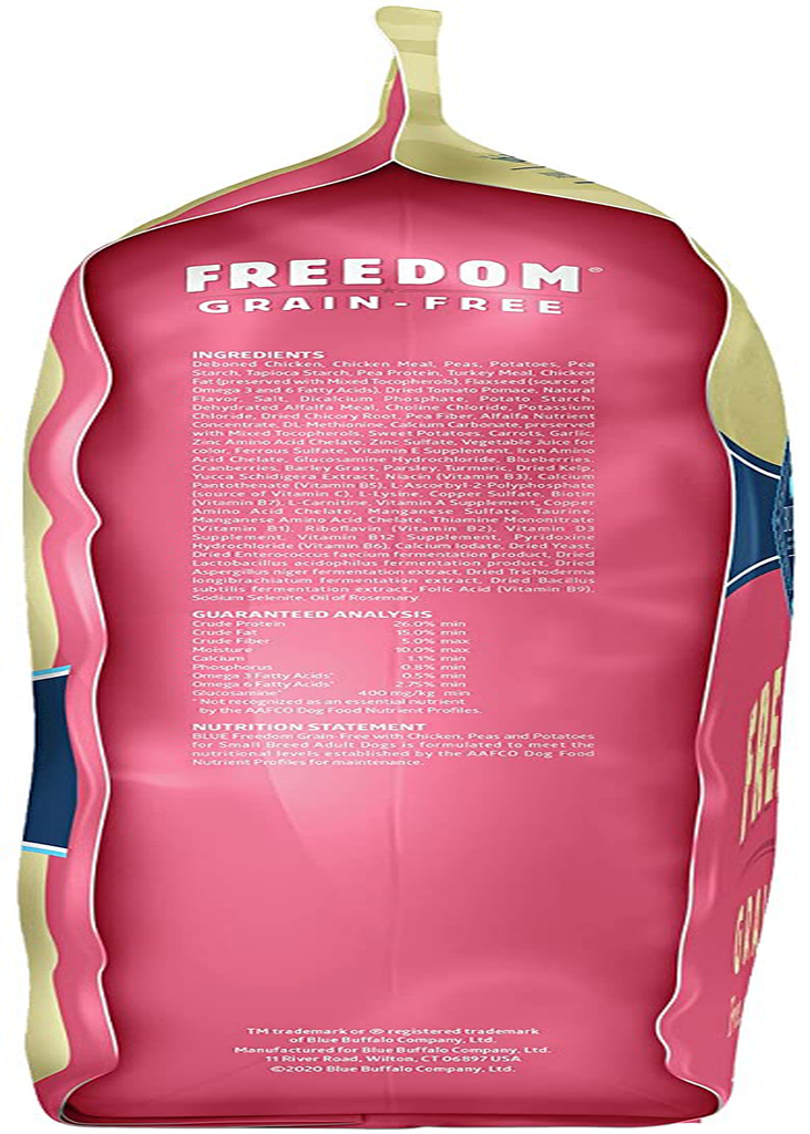 Blue Buffalo Freedom Grain Free Natural Adult Small Breed Dry Dog Food, Chicken Animals & Pet Supplies > Pet Supplies > Small Animal Supplies > Small Animal Treats Blue Buffalo