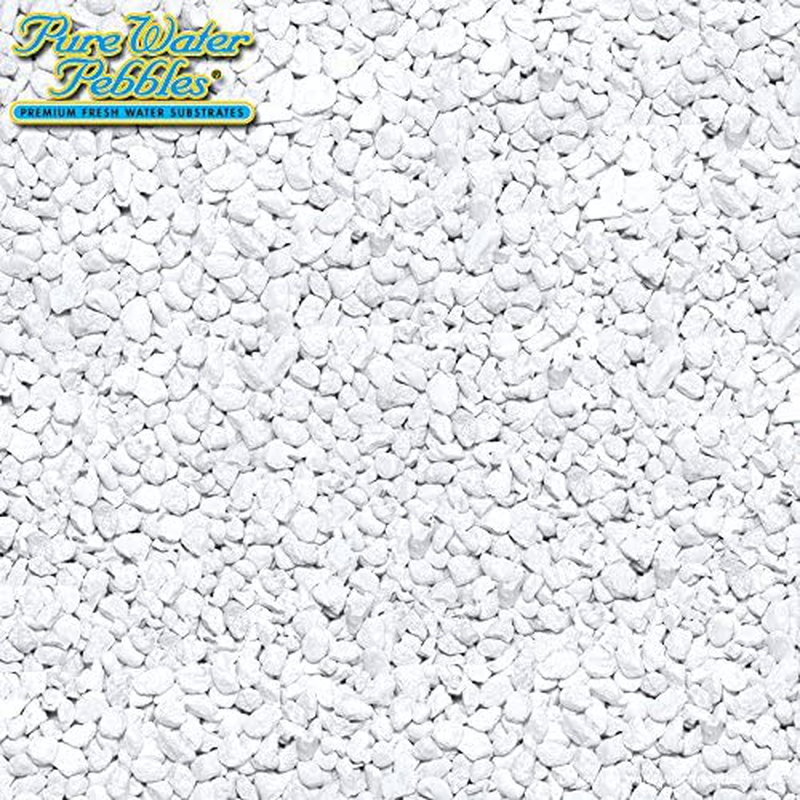 Pure Water Pebbles Platinum White Frost Aquarium Gravel, 5-LB, Colored Fish Tank Gravel Animals & Pet Supplies > Pet Supplies > Fish Supplies > Aquarium Gravel & Substrates Pure Water Pebbles