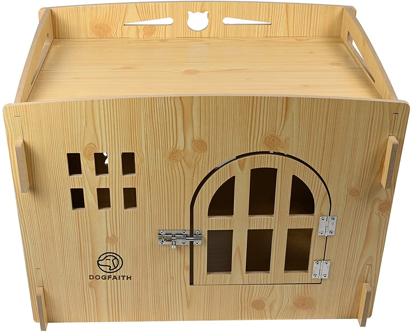 DOGFAITH Wooden Puppy Pet Dog House Cat Wood Room Animals & Pet Supplies > Pet Supplies > Dog Supplies > Dog Houses DOGFAITH