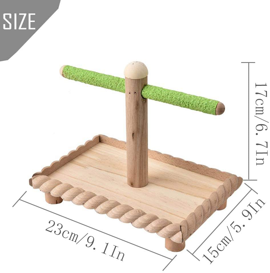 Kathson Bird Tabletop Perch, Parrot Cage Stands Training Play Gym Playground Table Top for Parakeets Lovebirds Budgies Animals & Pet Supplies > Pet Supplies > Bird Supplies > Bird Gyms & Playstands kathson