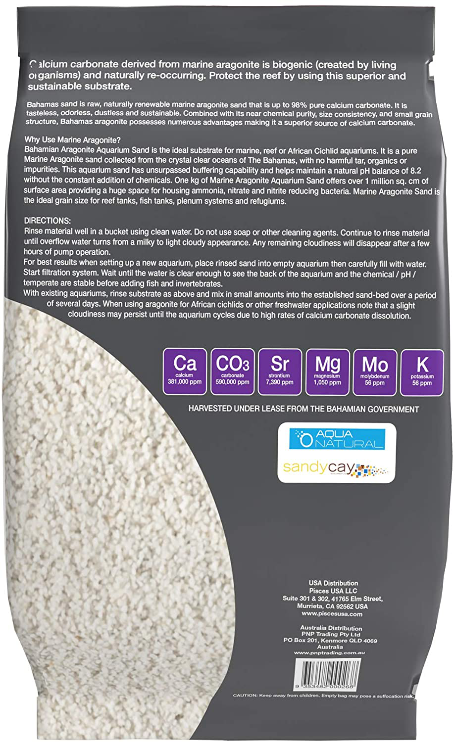 Coarse Aragonite 10Lb Sand for Reef, Saltwater and Marine Aquariums Animals & Pet Supplies > Pet Supplies > Fish Supplies > Aquarium Gravel & Substrates AquaNatural