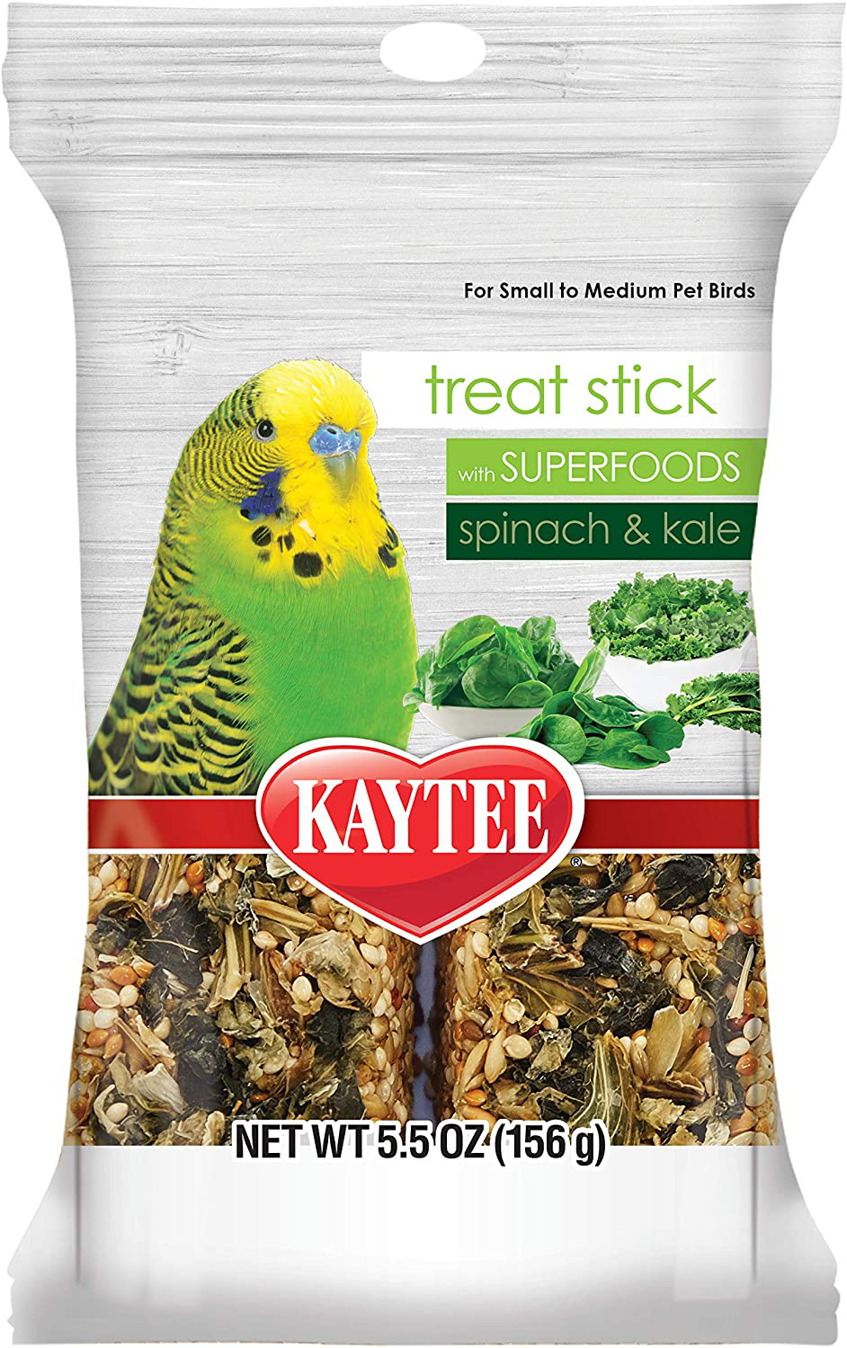 Kaytee Avian Superfood Treat Stick Spinach & Kale 5.5Oz Animals & Pet Supplies > Pet Supplies > Bird Supplies > Bird Treats Kaytee