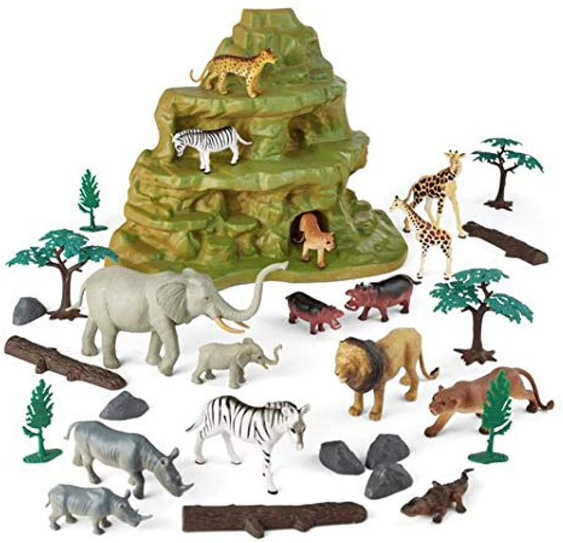 Animal Zone 30Pc Safari Set with Mountain – KOL PET