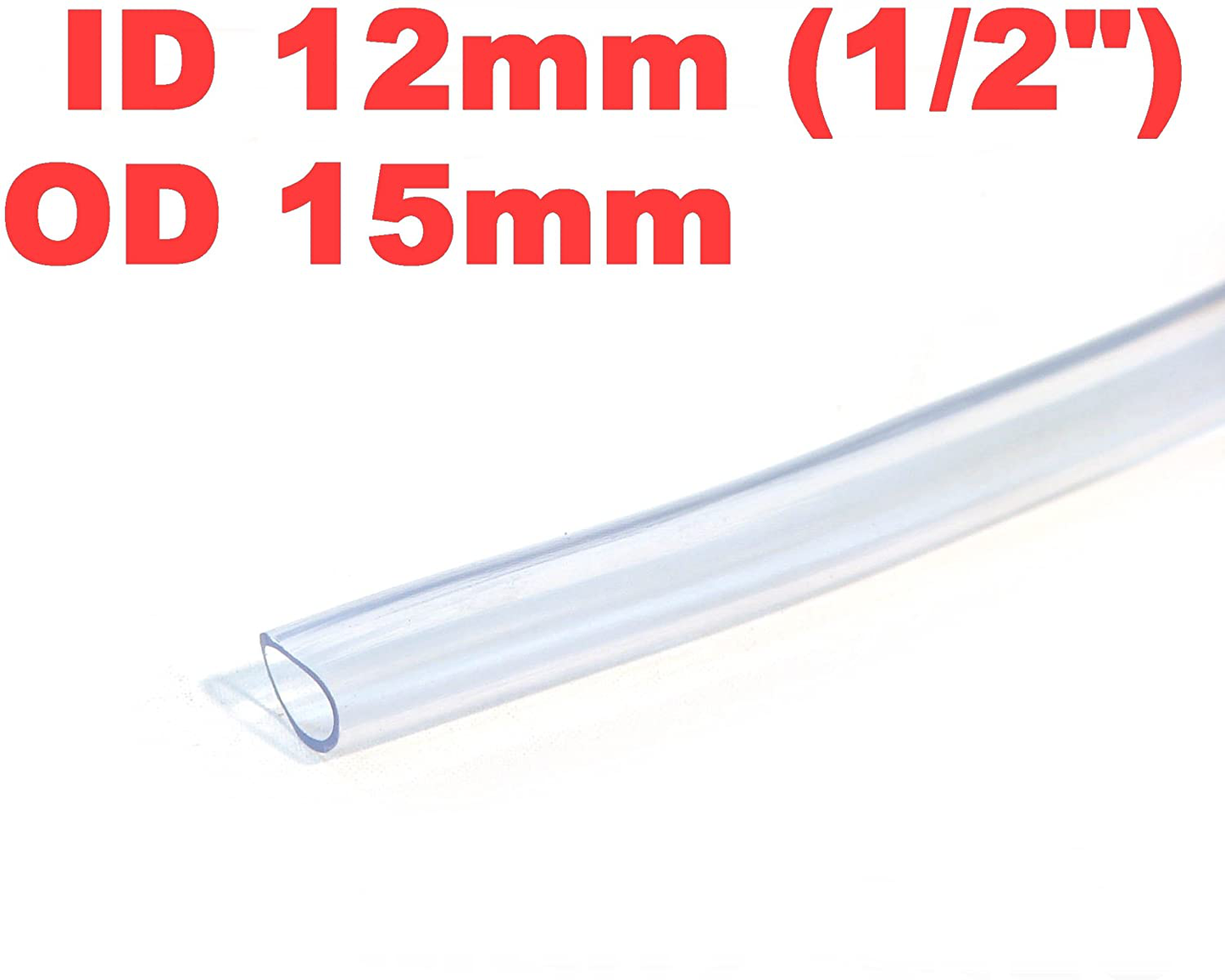 Siny ID 1/2" / OD 5/8" 3 Ft 1 Meter PVC Clear Hose Tubing Aquarium Air Tube Pond Garden Water Delivery Animals & Pet Supplies > Pet Supplies > Fish Supplies > Aquarium & Pond Tubing siny