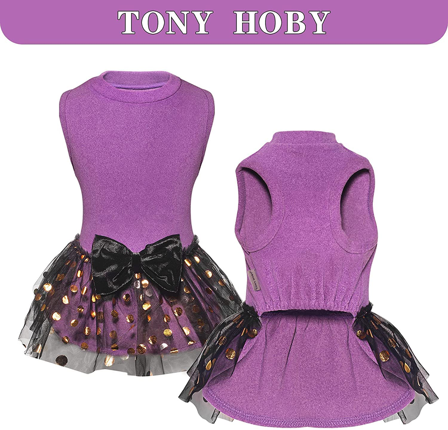 TONY HOBY Dog Dress, Valentine'S Day Outfit Dog Party Dress, Cute Dog Skirt Soft and Breathable, Dog Princess Dress for Small Medium Dog Animals & Pet Supplies > Pet Supplies > Cat Supplies > Cat Apparel TONY HOBY