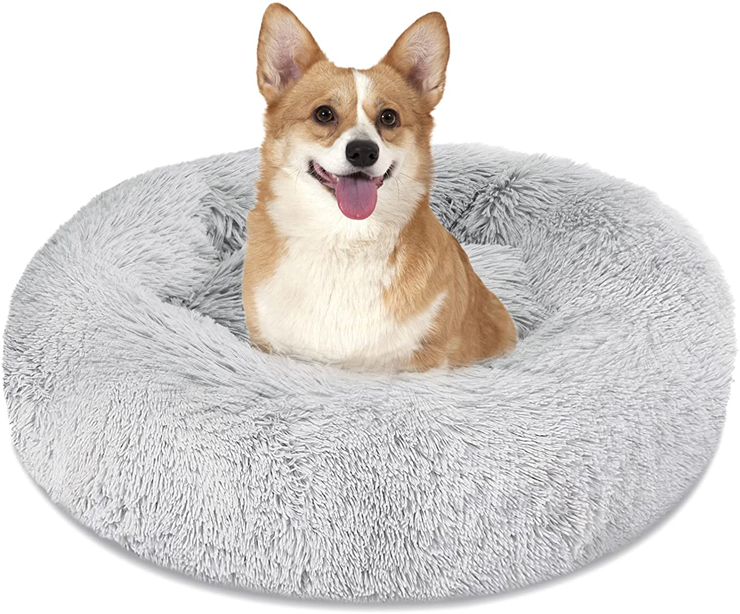 Calming Dog Bed Cat Bed Washable round Dog Bed 23 30 36 Inches