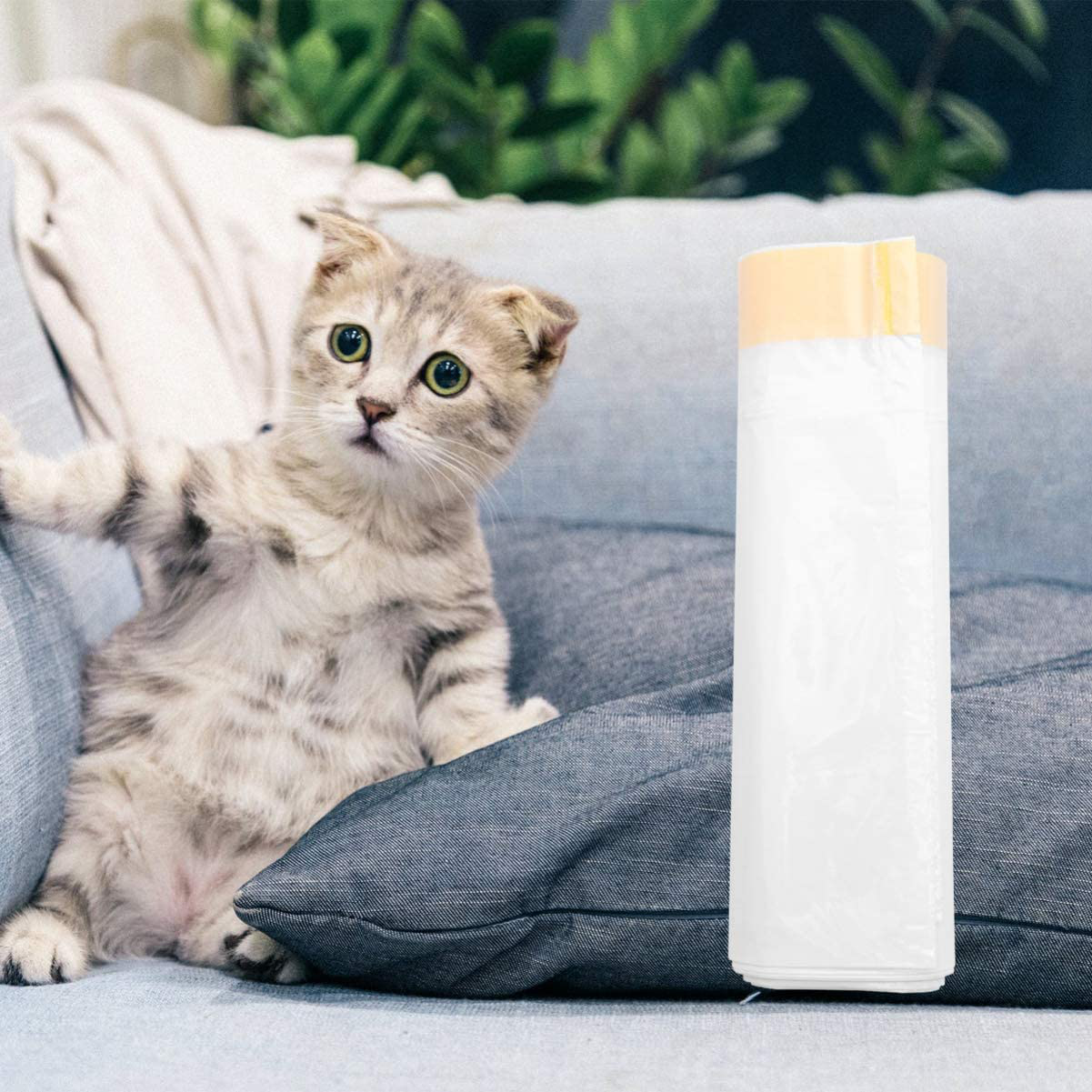 Balacoo Cat Drawstring Litter Box Liner Bags Pet Litter Cleeaning Liner Bags for Litter Box Pet Cat Litter Pan Replacement Bags (7Pcs/ Roll) Animals & Pet Supplies > Pet Supplies > Cat Supplies > Cat Litter Box Liners balacoo