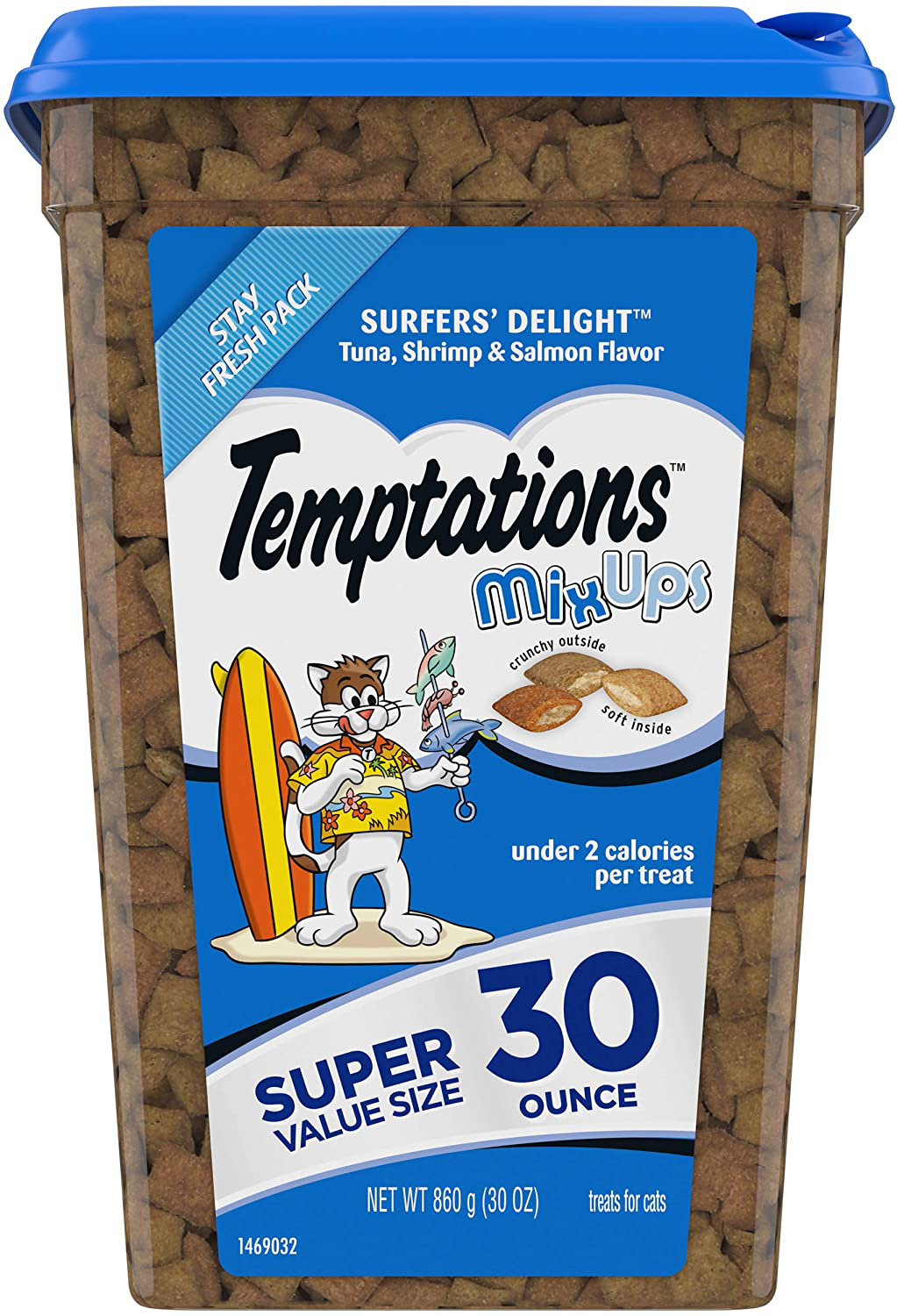 Temptations Mixups Crunchy and Soft Cat Treats, 30 Oz. Animals & Pet Supplies > Pet Supplies > Cat Supplies > Cat Treats Temptations Tuna, Shrimp, Salmon