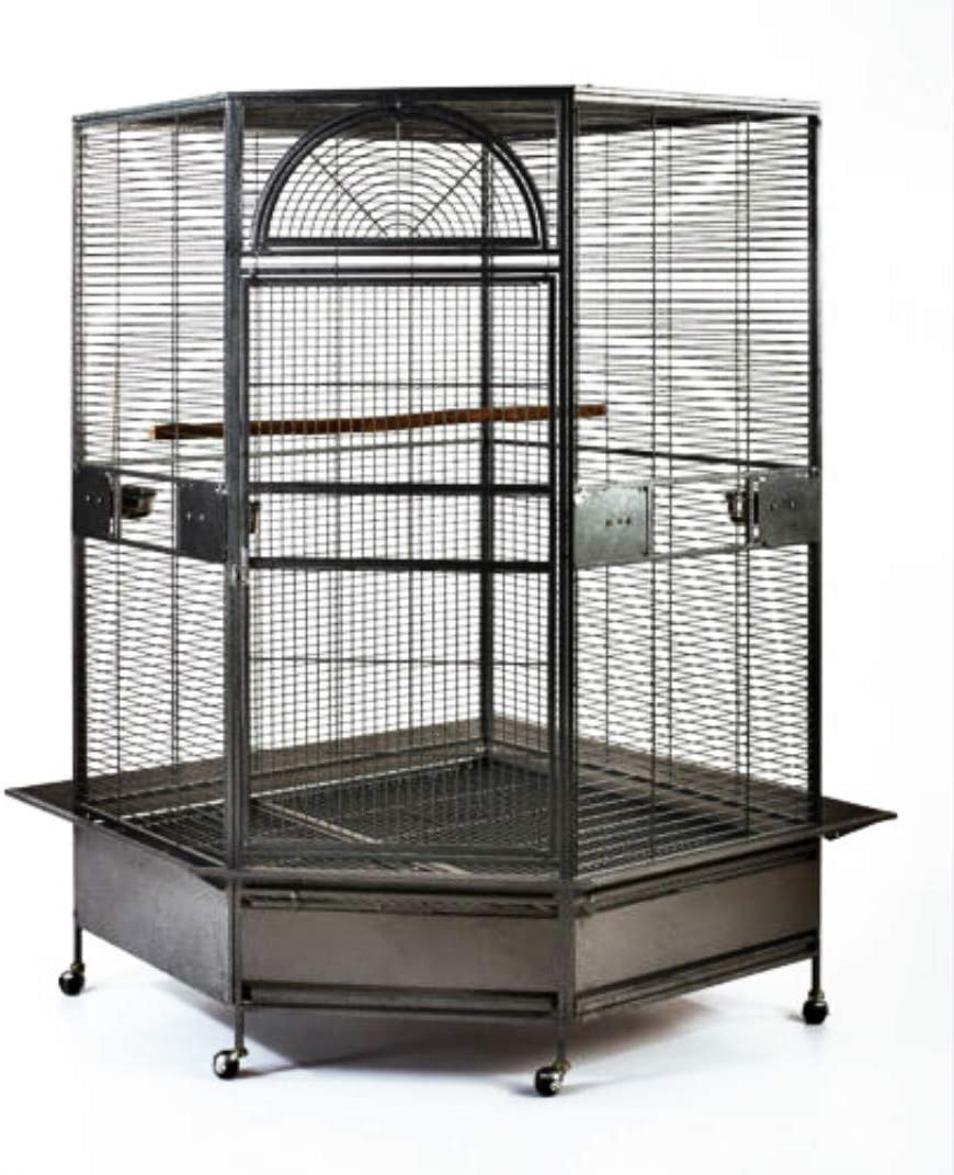 Flyline Parrot Escape Jumbo Corner Bird Cage Aviary Animals & Pet Supplies > Pet Supplies > Bird Supplies > Bird Cages & Stands Flyline X-Large