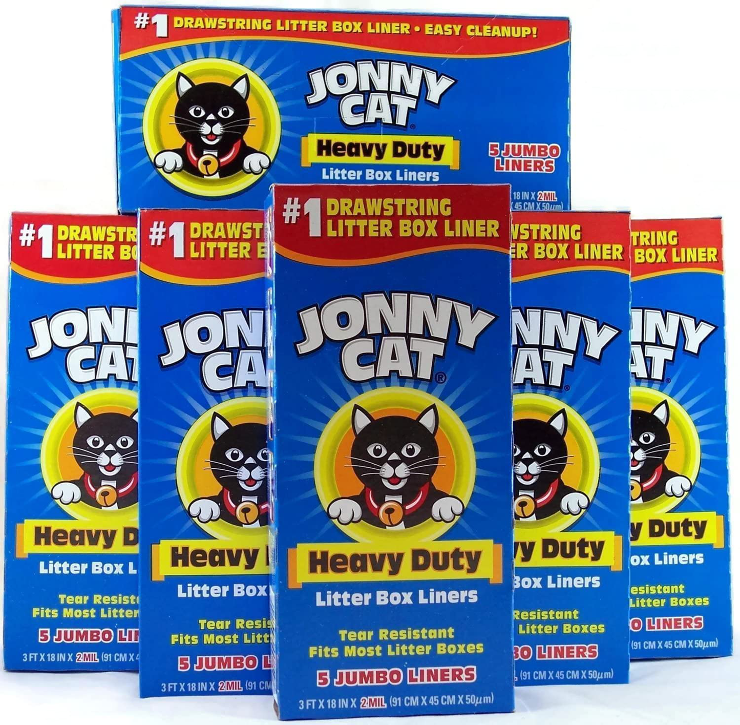 JONNY CAT Cat Litter Box Liners 5 / Box (Pack of 6) Animals & Pet Supplies > Pet Supplies > Cat Supplies > Cat Litter Box Liners JONNY CAT
