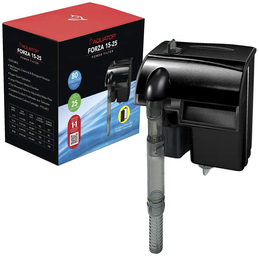 FORZA Hang-On Back Power Filters Animals & Pet Supplies > Pet Supplies > Fish Supplies > Aquarium Filters AquaTop 15 - 25