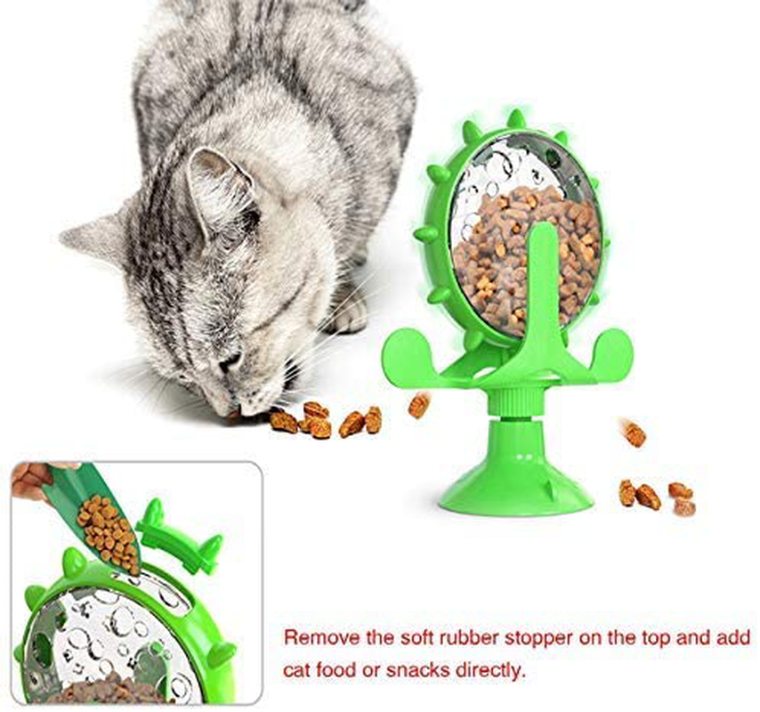 Mayyyyb.7 Windmill Cat Treat Dispenser Toy, Suction Cup Cat Treat Toys Lucky Cat Exercise Wheel Treadmill for Indoor, Cats Interactive Catnip Toys… Animals & Pet Supplies > Pet Supplies > Dog Supplies > Dog Treadmills MAYYYYb.7
