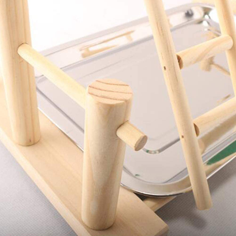 Balacoo Bird Parrot Play Stand Self Assemble Playground Wood Perch Gym Playpen with Ladder Swing Toys Exercise Play Standing Stick Color Random Animals & Pet Supplies > Pet Supplies > Bird Supplies > Bird Gyms & Playstands balacoo