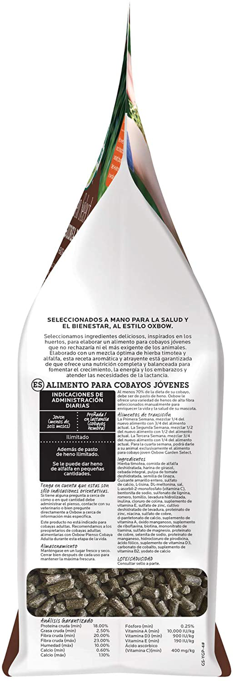 Oxbow Animal Health Garden Select Young Guinea Pig Food, Garden-Inspired Recipe for Young Guinea Pigs, No Soy or Wheat, Non-Gmo, Made in the USA, 4 Pound Bag Animals & Pet Supplies > Pet Supplies > Small Animal Supplies > Small Animal Food Oxbow Animal Health LLC