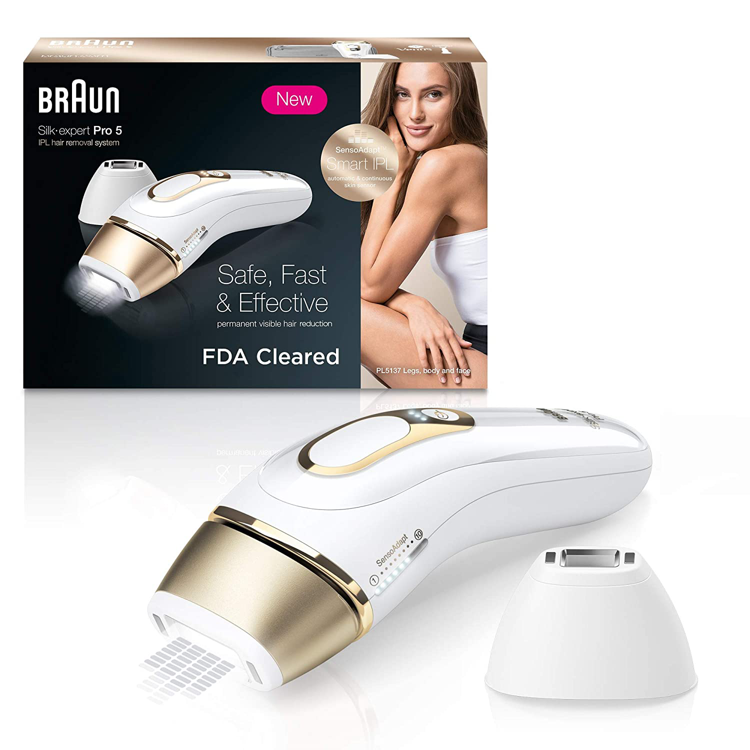 Braun IPL Hair Removal for Women and Men, Silk Expert Pro 5 PL5137 wit –  KOL PET