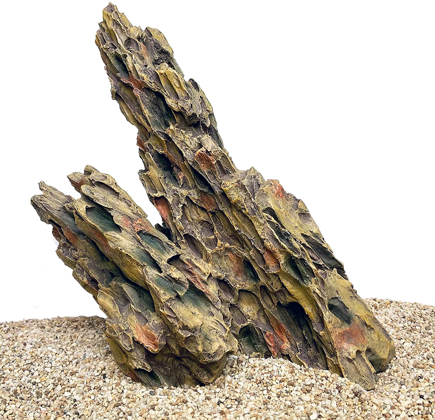 CURRENT USA Ohko Dragon Stone Aquarium Rock Decor - Natural, Lightweight Molded Fish Tank Decoration for Aquascaping, Terrariums, Vivariums - PH Neutral Animals & Pet Supplies > Pet Supplies > Fish Supplies > Aquarium Decor CURRENT X-Large 1 Piece