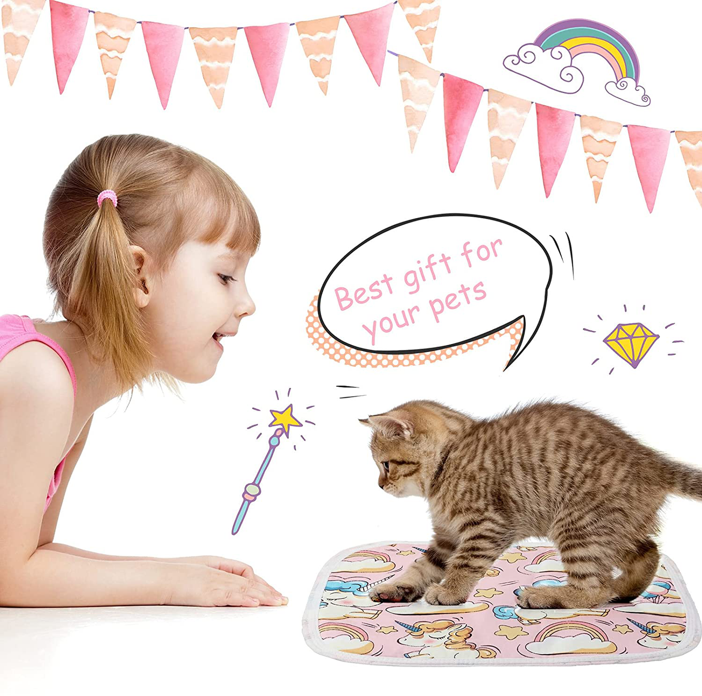 Jetec 8 Pieces Guinea Pig Cage Liner Guinea Pig Bedding Washable Pee Pad Anti-Slip and Highly Absorbent Guinea Pig Bedding Waterproof Pet Training Pad for Small Animal Supplies Animals & Pet Supplies > Pet Supplies > Small Animal Supplies > Small Animal Bedding Jetec