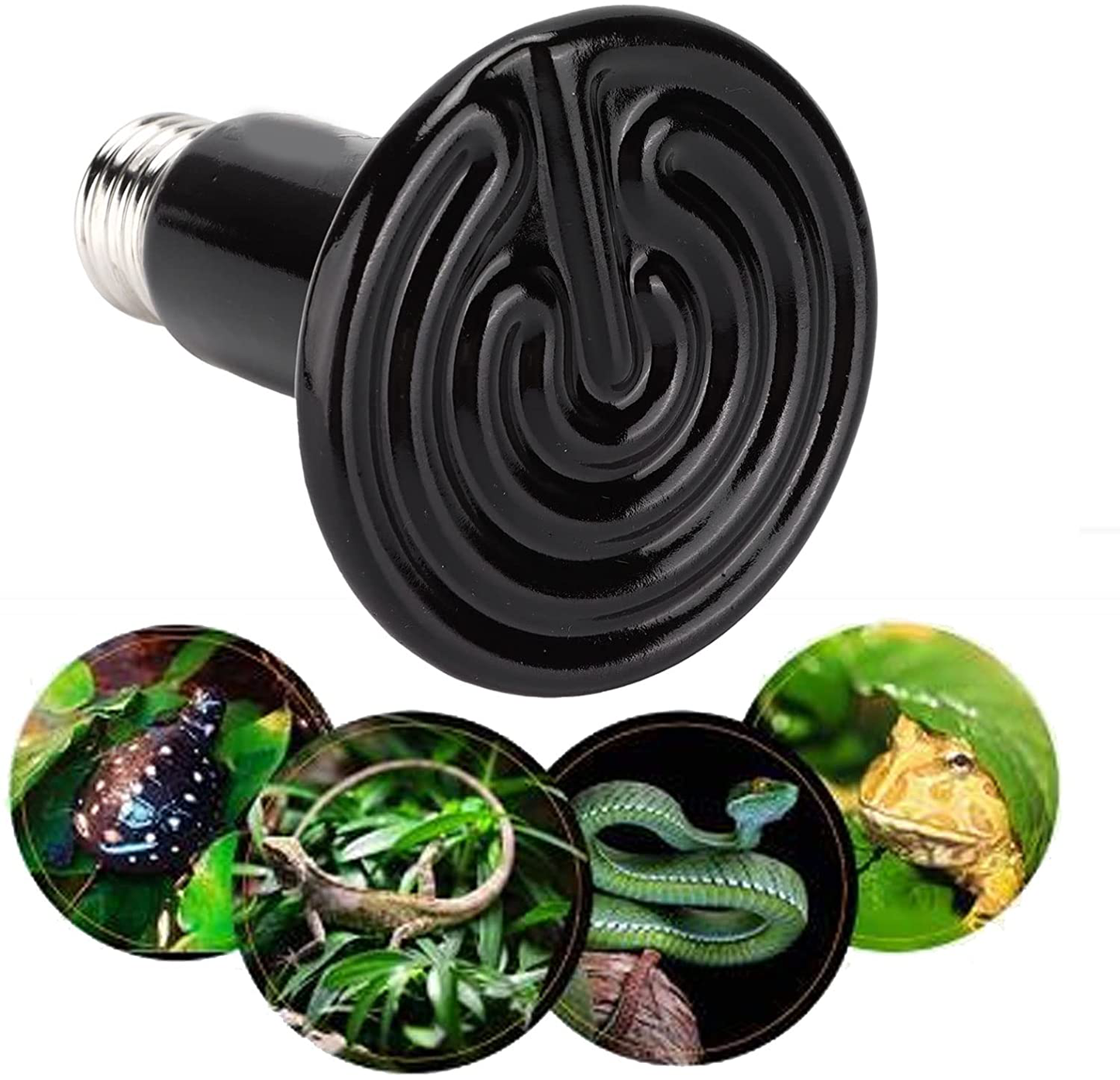 Hztyyier Reptile Heat Lamp, Heat Lighting Ceramic Heat Lamp Reptile Lamp Stand for Pets Reptiles Habitats Amphibians for Brooder Coop Lizard, Lambs, Snake Animals & Pet Supplies > Pet Supplies > Reptile & Amphibian Supplies > Reptile & Amphibian Habitat Heating & Lighting Hztyyier