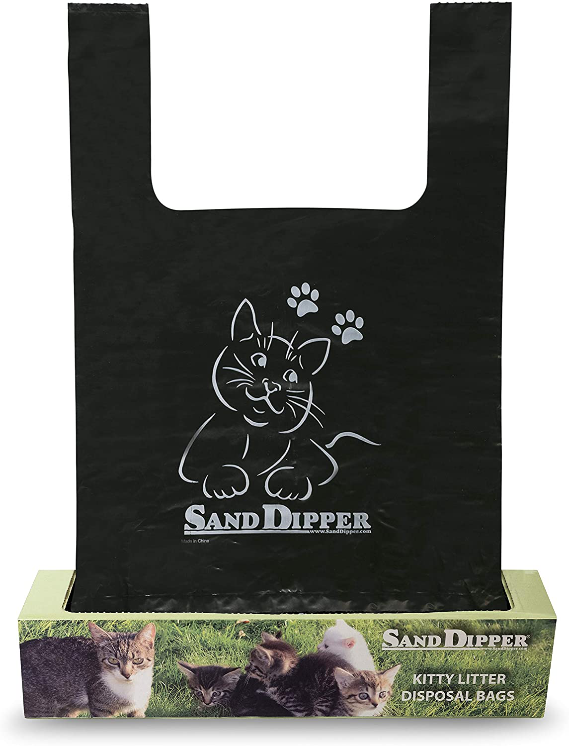 Sand Dipper Cat Litter Waste Bags | Strong Thick Odor Sealing (Tall 35 Roll) Animals & Pet Supplies > Pet Supplies > Cat Supplies > Cat Litter Box Liners Sand Dipper Medium 50 Roll