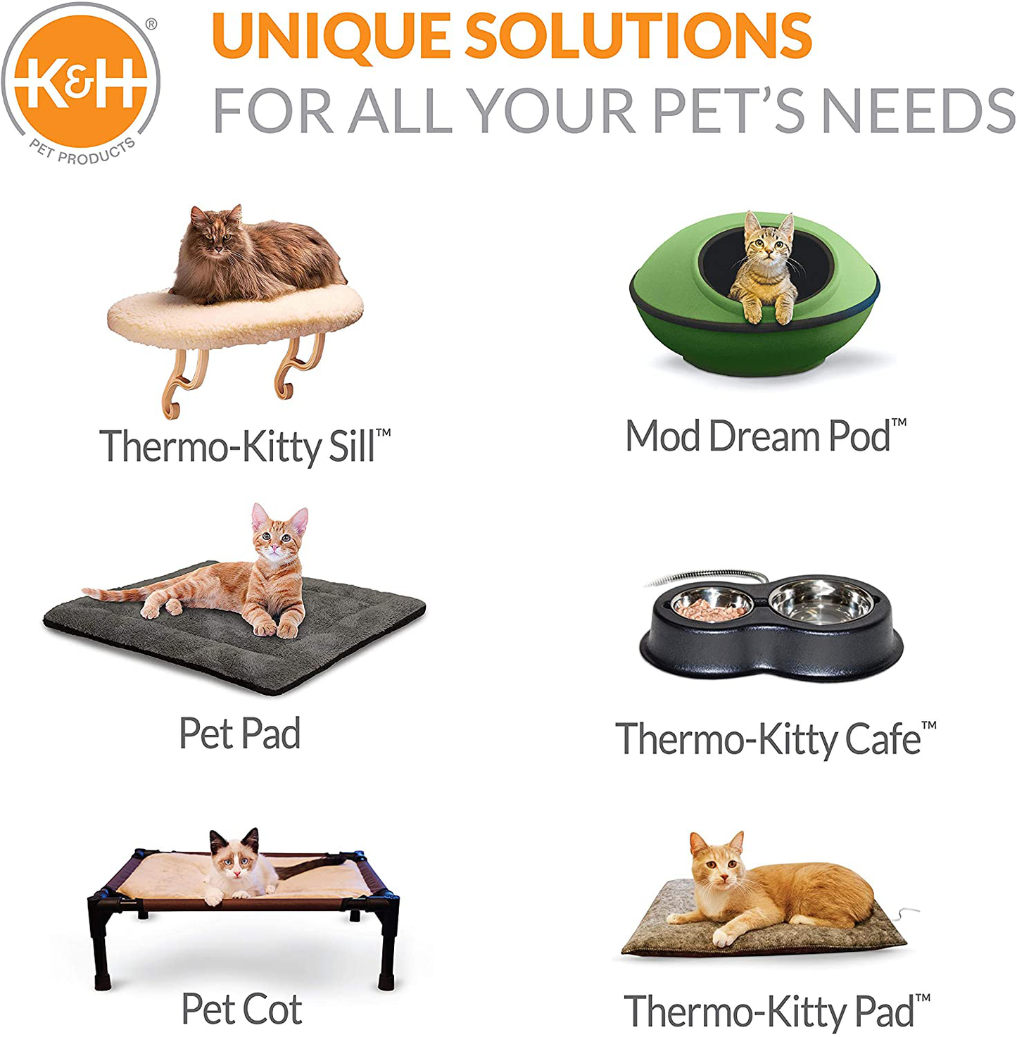 K&H Pet Products Thermo-Kitty Heated Cat Bed Animals & Pet Supplies > Pet Supplies > Cat Supplies > Cat Beds K&H PET PRODUCTS