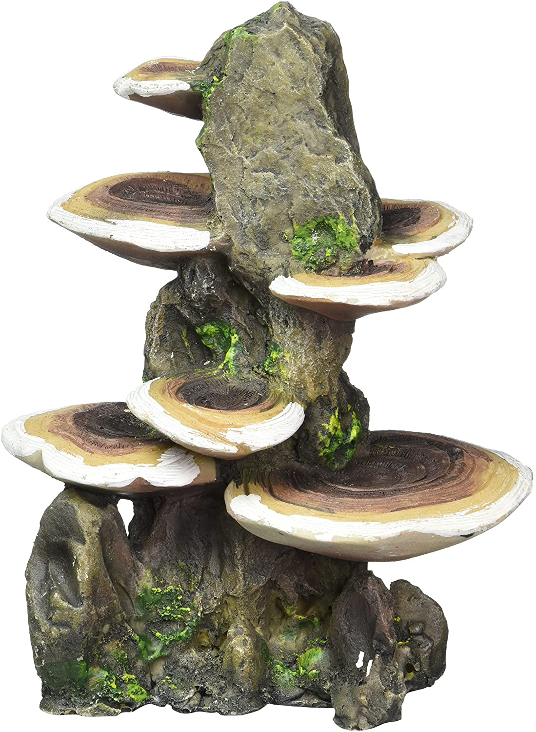 Penn-Plax RR1007 Mushrooms on Rock Aquarium Ornament, Medium/5.5" X 4" X 7.5" Animals & Pet Supplies > Pet Supplies > Fish Supplies > Aquarium Decor Penn-Plax