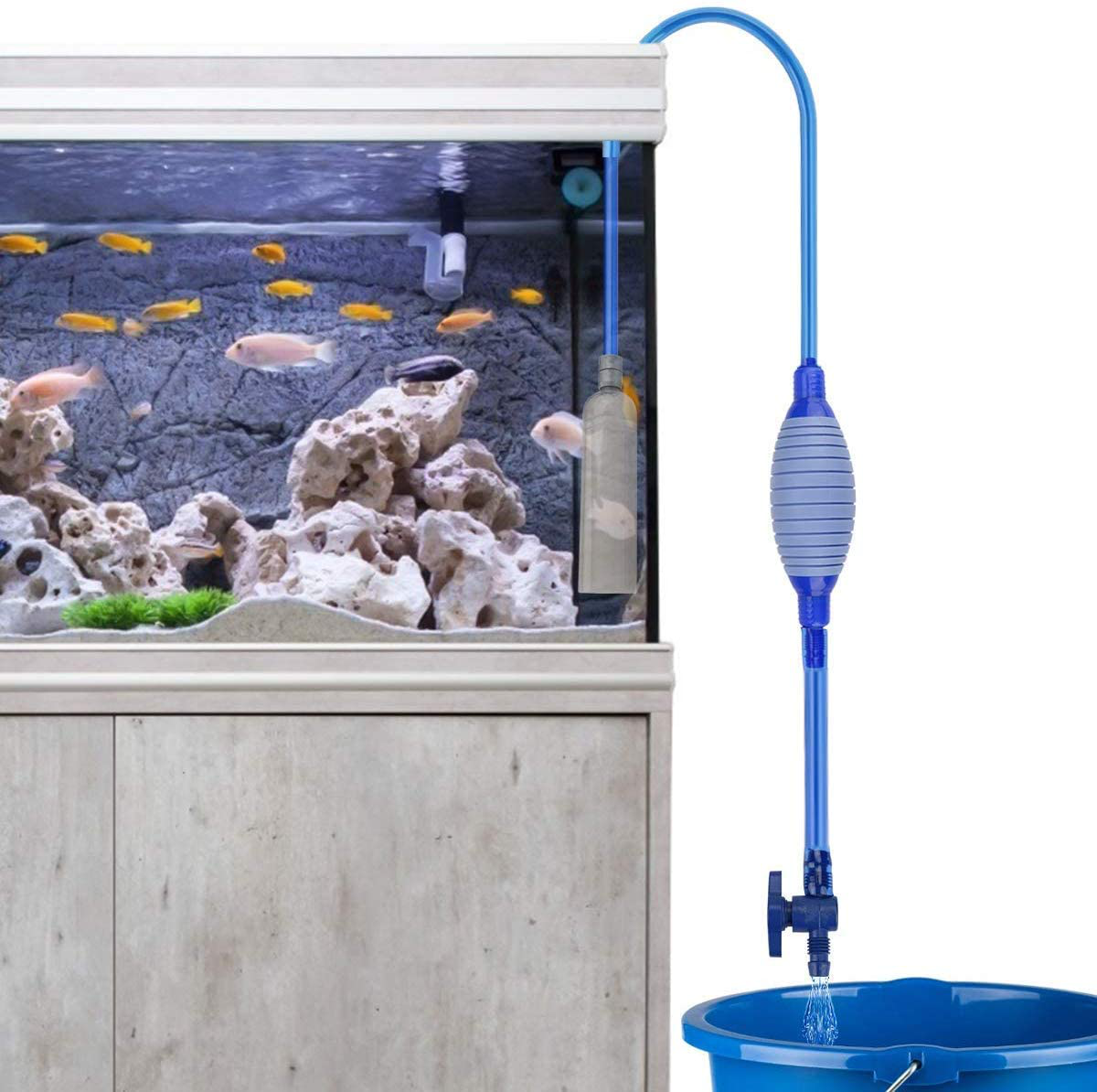 Number-One Fish Tank Cleaner, Aquarium Water Changer Gravel Filter Aqu –  KOL PET