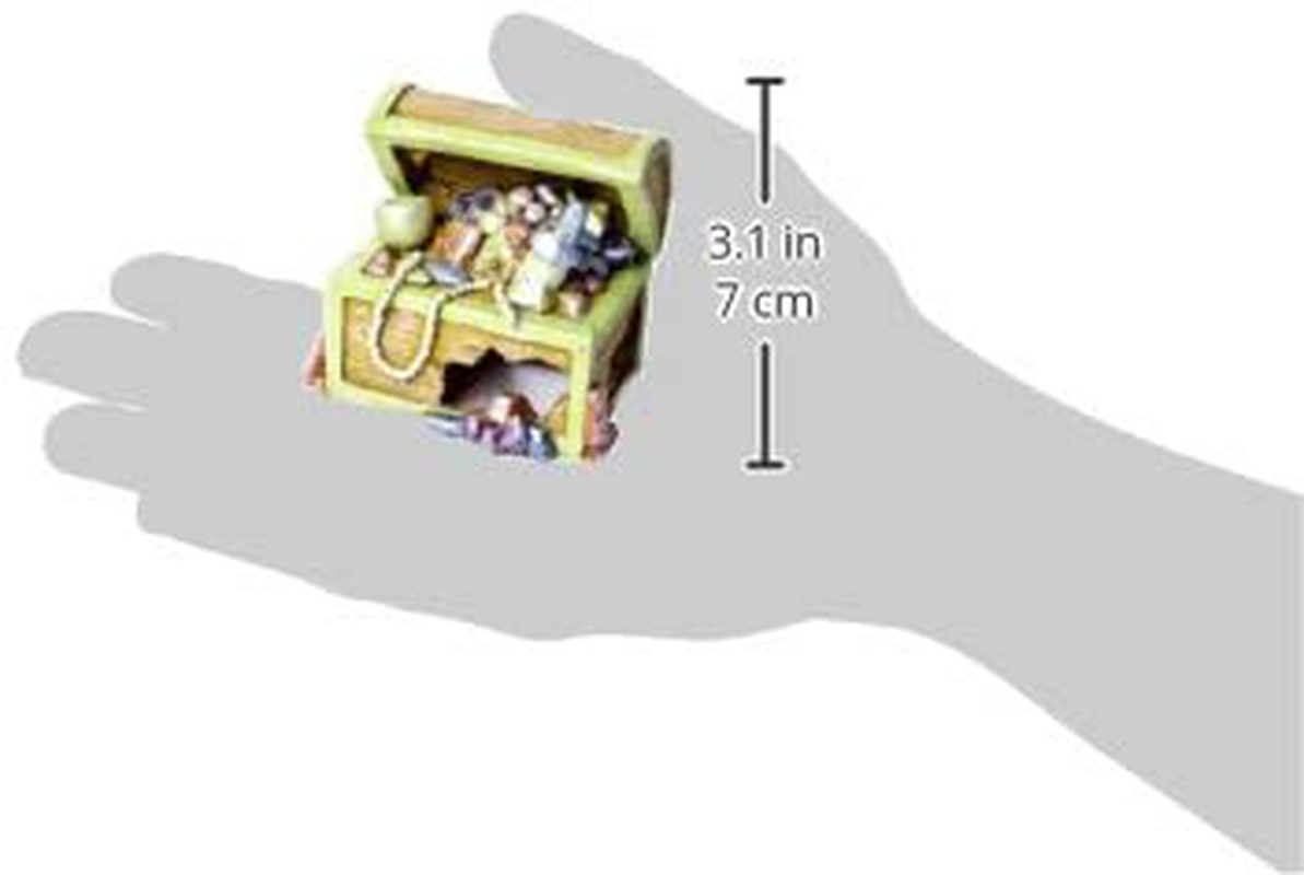Glofish Treasure Chest Ornament, Small, Detailed Aquarium Ornament, Hideaway for Fish Animals & Pet Supplies > Pet Supplies > Fish Supplies > Aquarium Decor GloFish