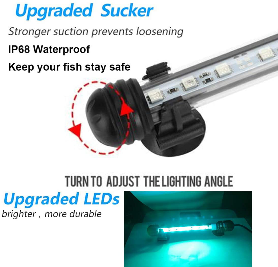 Jacksuper LED Aquarium Light, Reef Plant Fish Tank Light Waterproof Remote Control Submersible Brightness RGB Light Colorful Adjustable Underwater Animals & Pet Supplies > Pet Supplies > Fish Supplies > Aquarium Lighting JackSuper