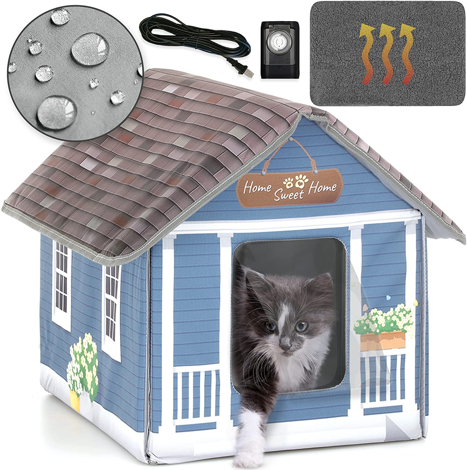 Petyella heated cat house deals