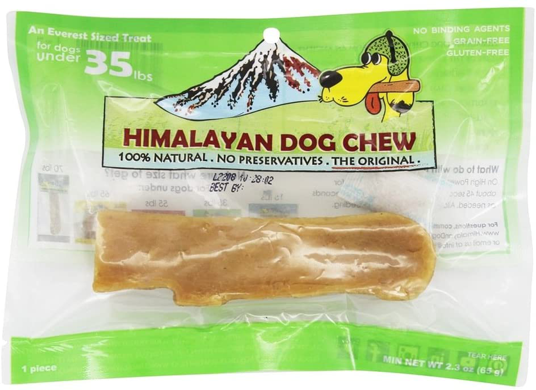 Himalayan Yak Cheese Dog Chews | the Original Himalayan Hard Cheese Dog Chew | 100% Natural, Healthy & Safe | No Lactose, Gluten or Grains | MIXED SIZES | for Dogs 65 Lbs & Smaller Animals & Pet Supplies > Pet Supplies > Dog Supplies > Dog Treats Himalayan Dog Chew Medium