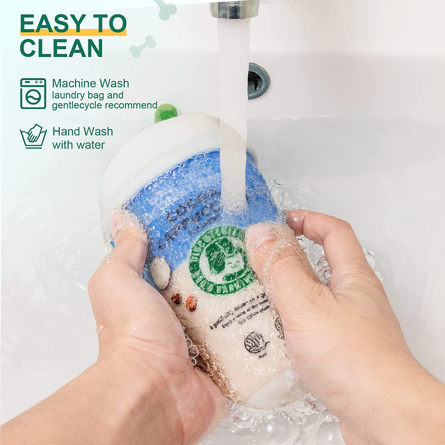 Plush Dog Toys for Large Aggressive Chewers, Funny Cute Parody Squeaky Dog Toy, Almost Tough Stuffed Interactive Dog Toy Gifts for Dog Birthday, Durable Chew Toy for Large Breed with Coffee Cup Shape Animals & Pet Supplies > Pet Supplies > Dog Supplies > Dog Toys FLERDMAU