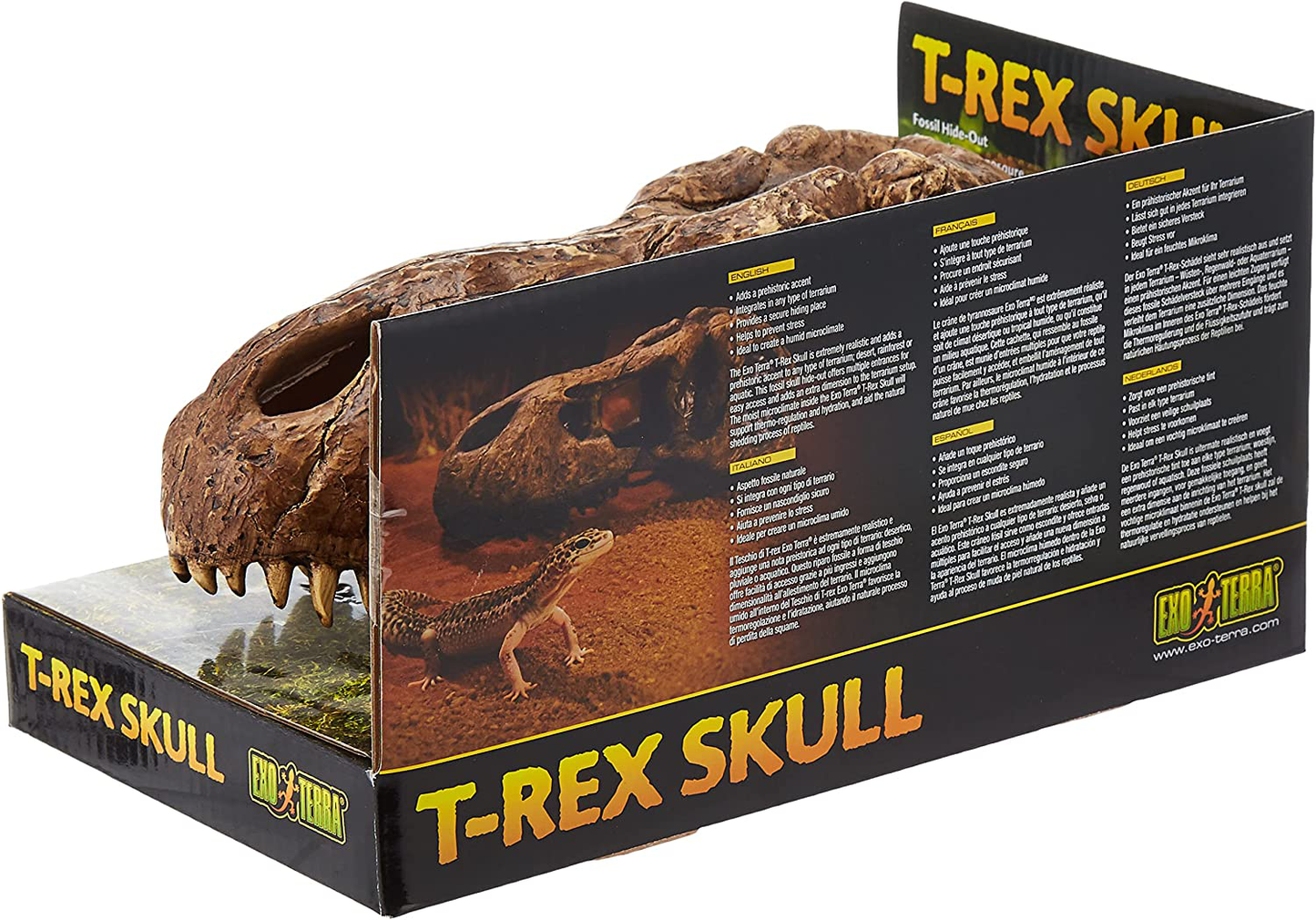 Exo Terra T-Rex Skull Terrarium Decor Animals & Pet Supplies > Pet Supplies > Reptile & Amphibian Supplies > Reptile & Amphibian Habitat Accessories Exo Terra