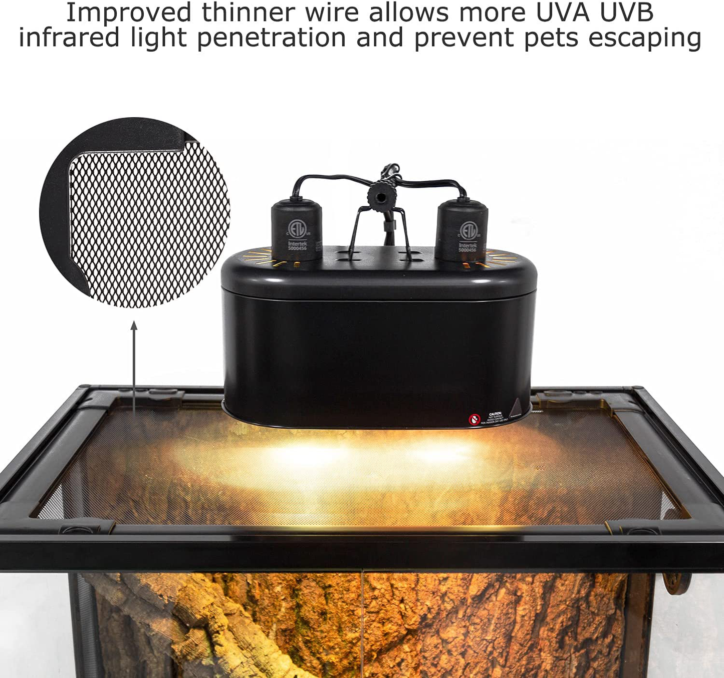 REPTI ZOO Large Glass Reptile Terrarium 100 Gallon, Vertical Reptile Habitat Tank 36" X 18"X 36", Wide & Tall Chameleon Cage with Top Screen Ventilation (Knock-Down) Animals & Pet Supplies > Pet Supplies > Reptile & Amphibian Supplies > Reptile & Amphibian Habitats REPTI ZOO