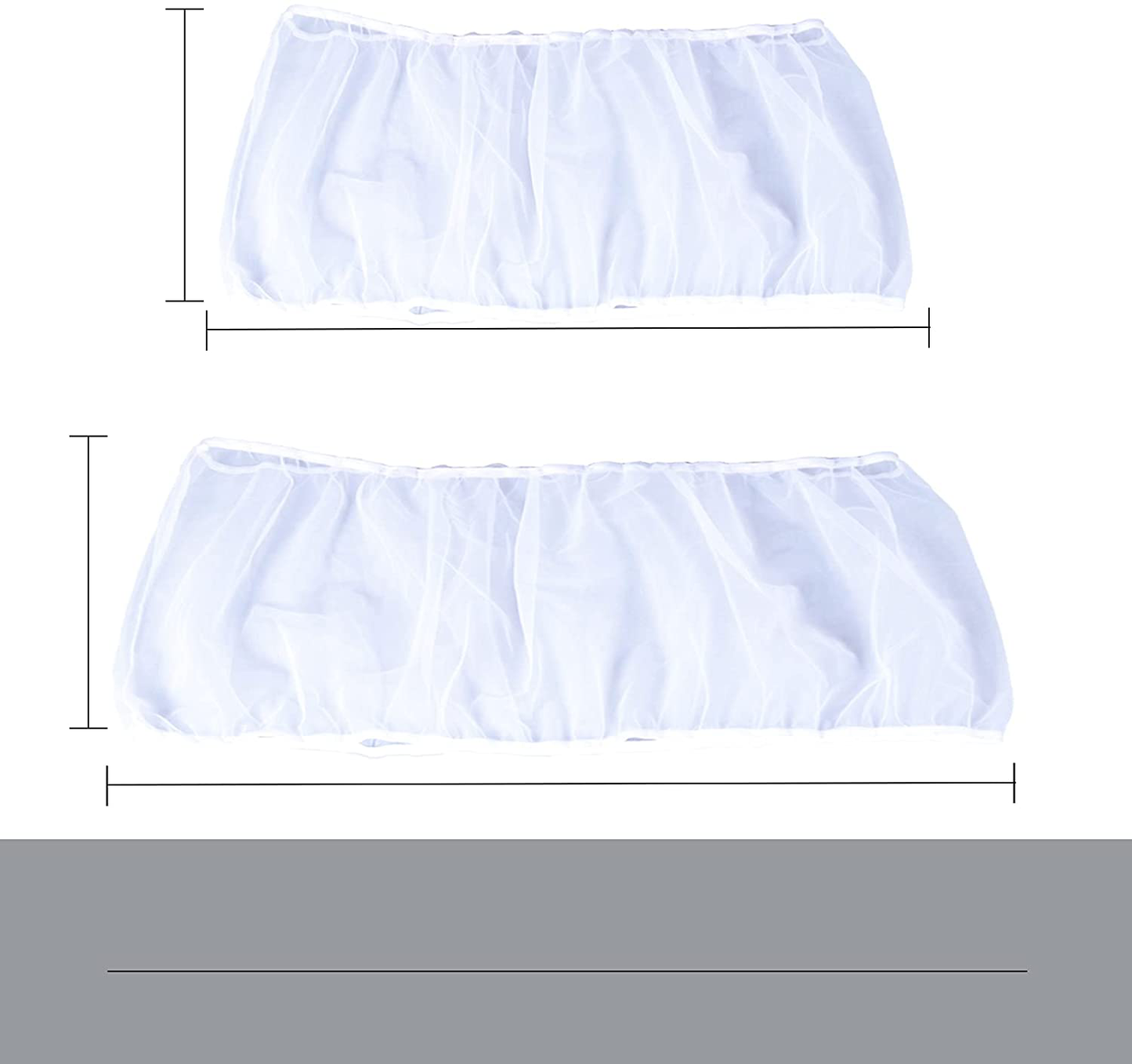 Tuheehut Bird Seed Catchers Nylon Mesh Net Cage Cover/Skirt for Parrot Parakeet Macaw Lovebird African Grey (26" 12") Animals & Pet Supplies > Pet Supplies > Bird Supplies > Bird Cage Accessories TuHeeHuT