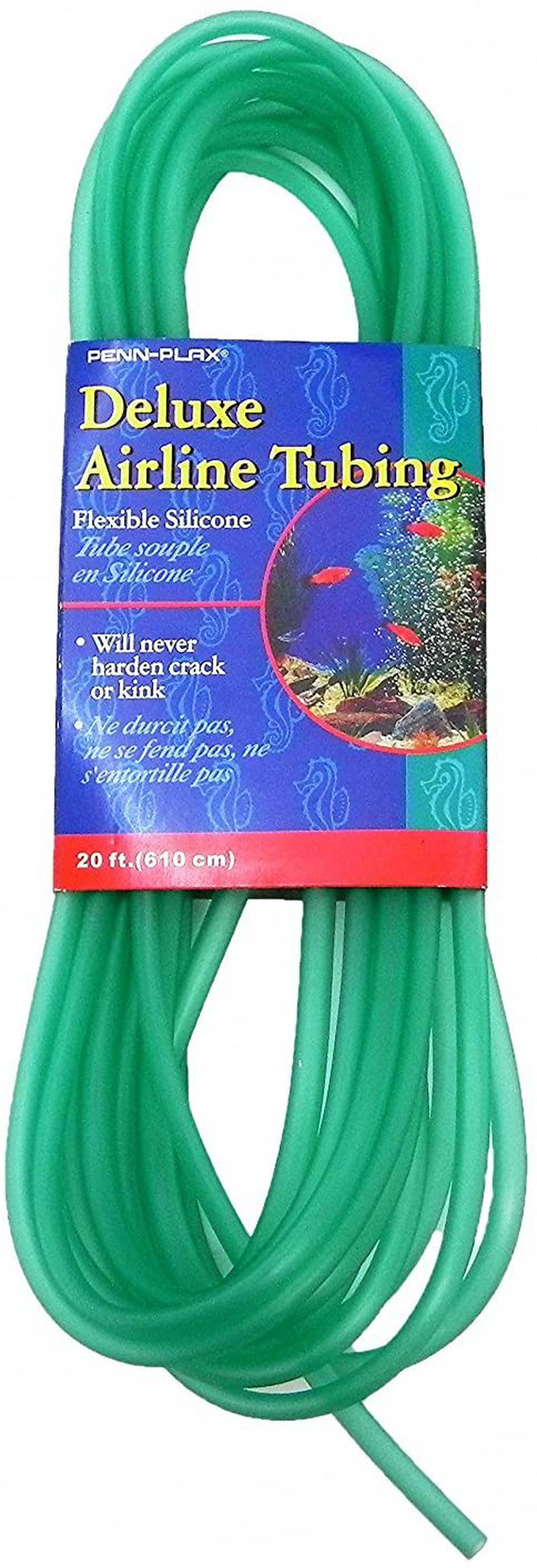 Penn Plax Deluxe Silicone Flexible Airline Tubing for Aquariums, 3/16-Inch, 20 Feet Animals & Pet Supplies > Pet Supplies > Fish Supplies > Aquarium & Pond Tubing Penn-Plax