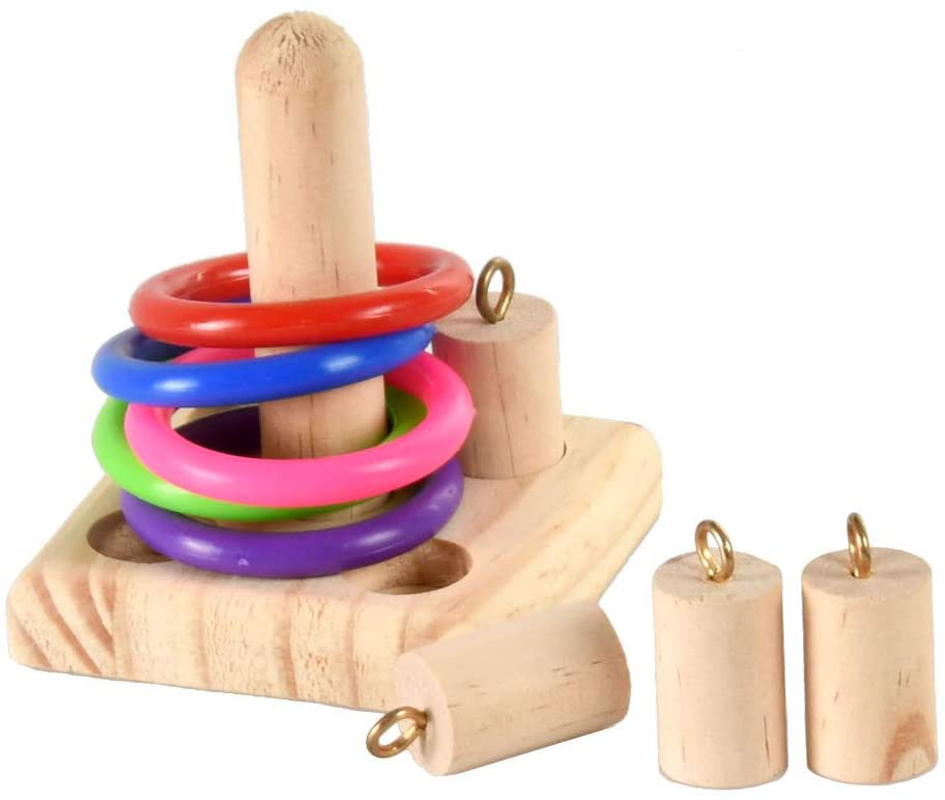 Mrli Pet Bird Table Perch Stands Wooden for Small Bird Parrot Budgies Parakeet Cockatiel Cockatoo Conure Lovebird or Small Animal Hamster Training Tripod Toy Animals & Pet Supplies > Pet Supplies > Bird Supplies > Bird Gyms & Playstands Mrli Pet bird toys