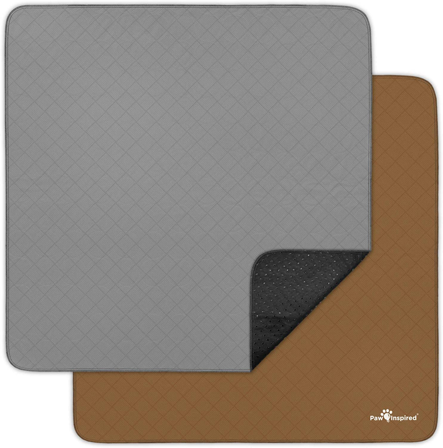 Paw Inspired Washable Pee Pads for Dogs | Non-Slip Reusable Puppy Pads | Waterproof Whelping Pads | Washable Training Pet Pads, Potty Pads Extra Large Sizes | Indoor, Outdoor or Kennels Animals & Pet Supplies > Pet Supplies > Dog Supplies > Dog Kennels & Runs Paw Inspired 41x41" (2 pack)