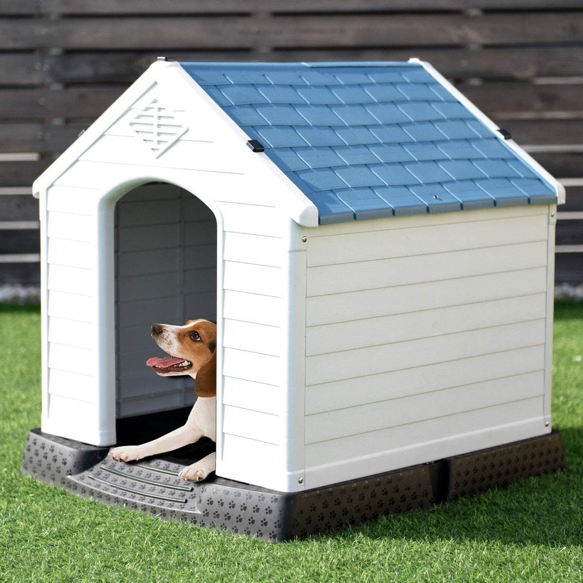 Large Dog House for Large Medium Dogs Indoor & Outdoor Use Durable Waterproof with Air Vents and Elevated Floor Dog Houses - Easy to Assemble Puppy Shelter Kennel for outside Backyards Animals & Pet Supplies > Pet Supplies > Dog Supplies > Dog Houses Toolsempire Regular