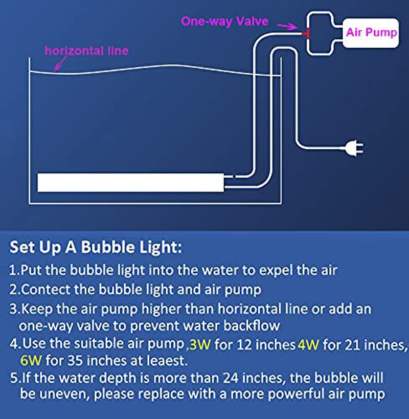 KAPATA Fish Tank Light RGB Color Changing Underwater Lighting for All Water Fish Tank 88Cm/35Inch Animals & Pet Supplies > Pet Supplies > Fish Supplies > Aquarium Lighting Kapata