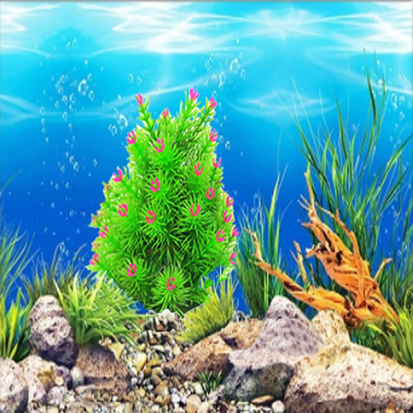 Artificial Green Christmas Tree Ornaments Underwater Aquarium Landscape Background Decorations Fish Tank Decor Accessories Kangsanli Animals & Pet Supplies > Pet Supplies > Fish Supplies > Aquarium Decor Kangsanli