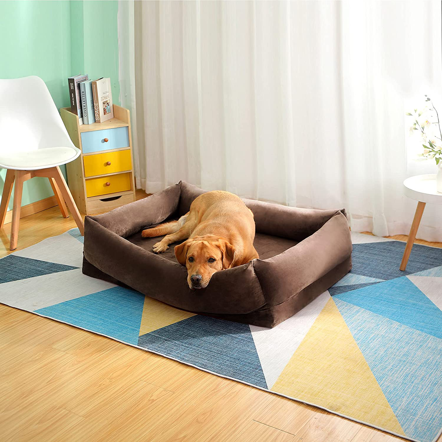 Beamlike 2 in 1 Waterproof Orthopedic Memory Foam Dog Sofa Bed, Dog Crate Mat with Washable Removable Cover Animals & Pet Supplies > Pet Supplies > Dog Supplies > Dog Beds Beamlike