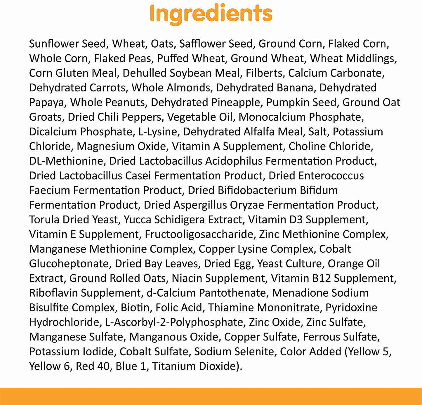 Sunseed 49050 Vita Prima Sunscription Parrot Food - High-Variety Formula, 4 LBS Animals & Pet Supplies > Pet Supplies > Bird Supplies > Bird Food Sunseed